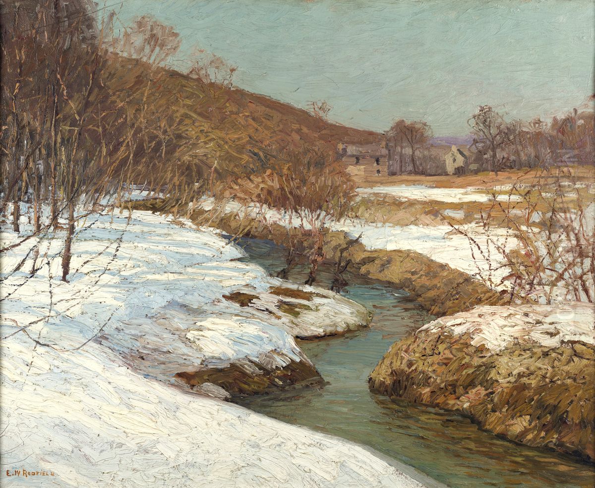 Meadow Brook Oil Painting by Edward Willis Redfield