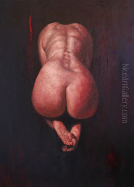 Sad Valentine Oil Painting by Alicia DeBrincat