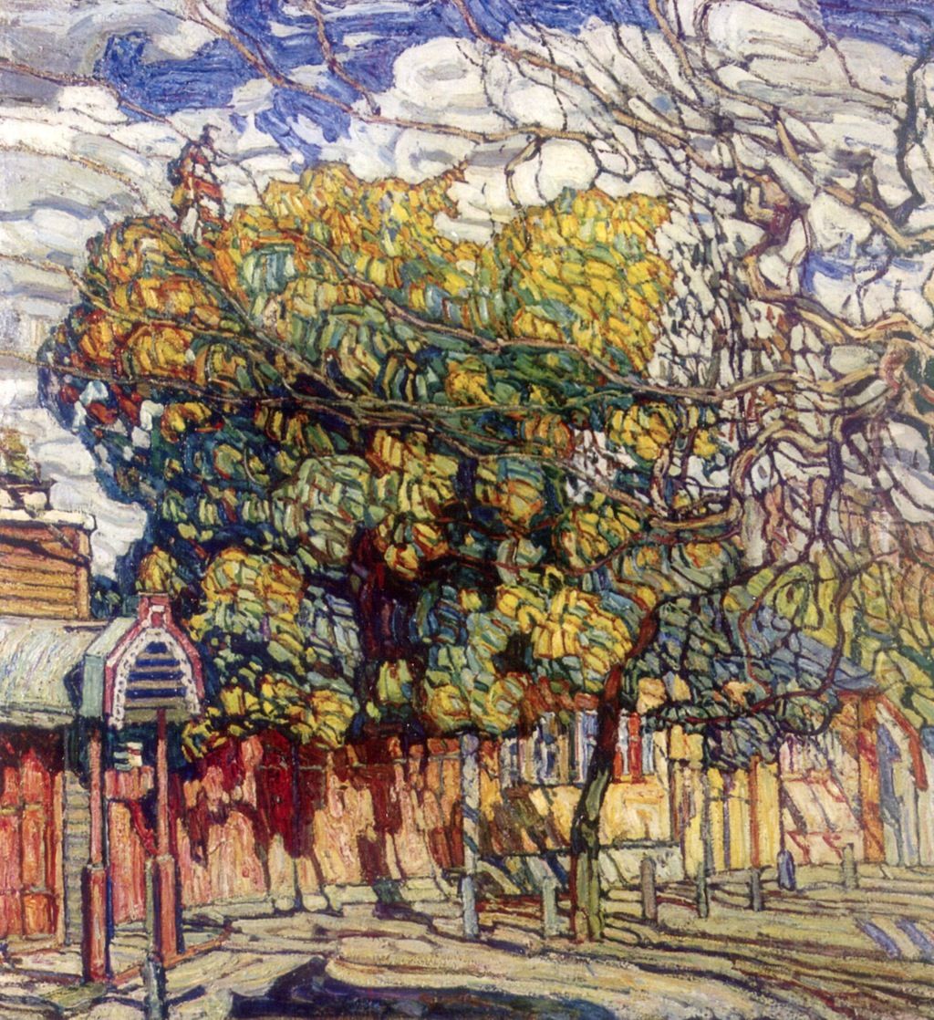 Autumn Oil Painting by Abraham A. Manievich