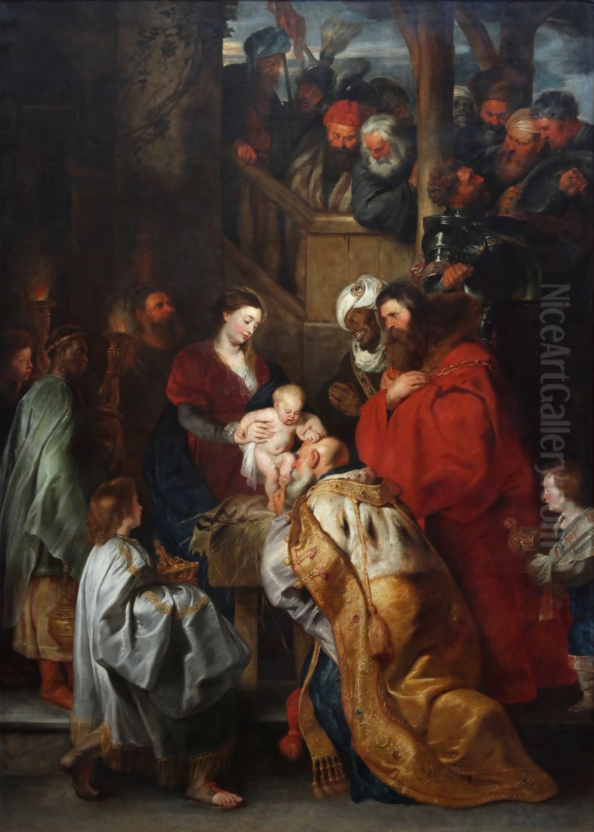 Adoration of the Magi Oil Painting by Peter Paul Rubensand workshop