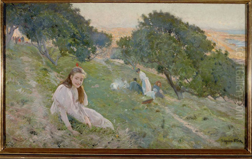 Hillsides of Montjuic Oil Painting by Joaquin Mir Trinxet