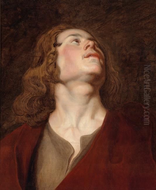 Saint John the Evangelist Oil Painting by (studio of) Rubens, Peter Paul