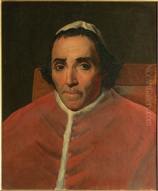Portrait of pope Pius VII Oil Painting by Jacques-Louis David