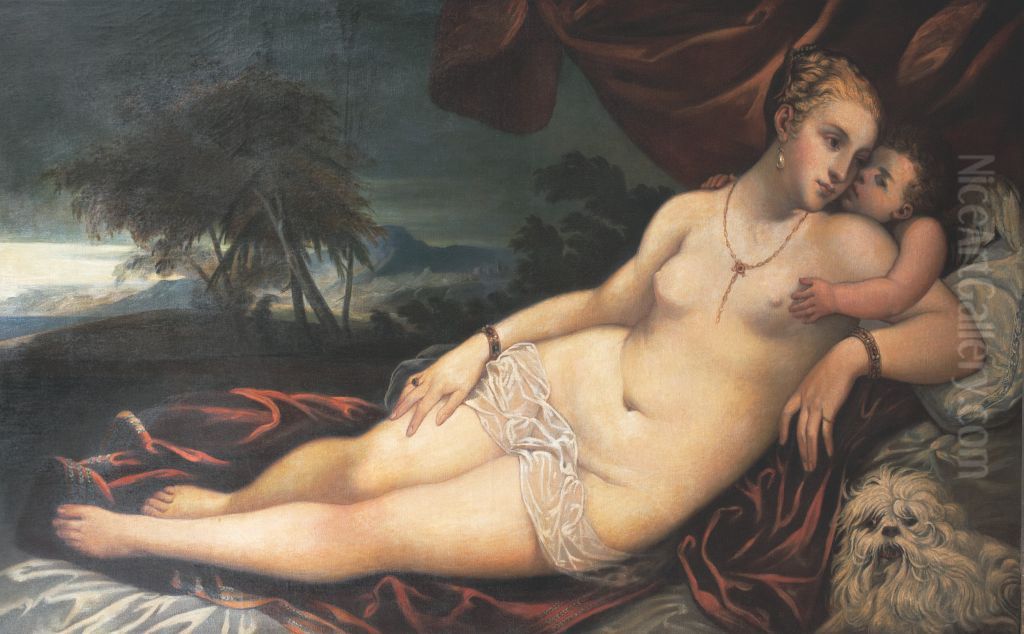 Venus of Urbino Oil Painting by Viktor Madarasz