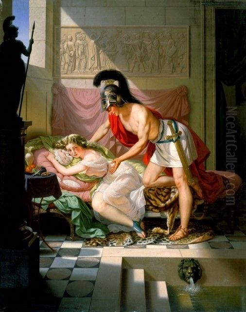The Captivity (Lucretia And Tarquin). Oil Painting by Charles Christian Nahl