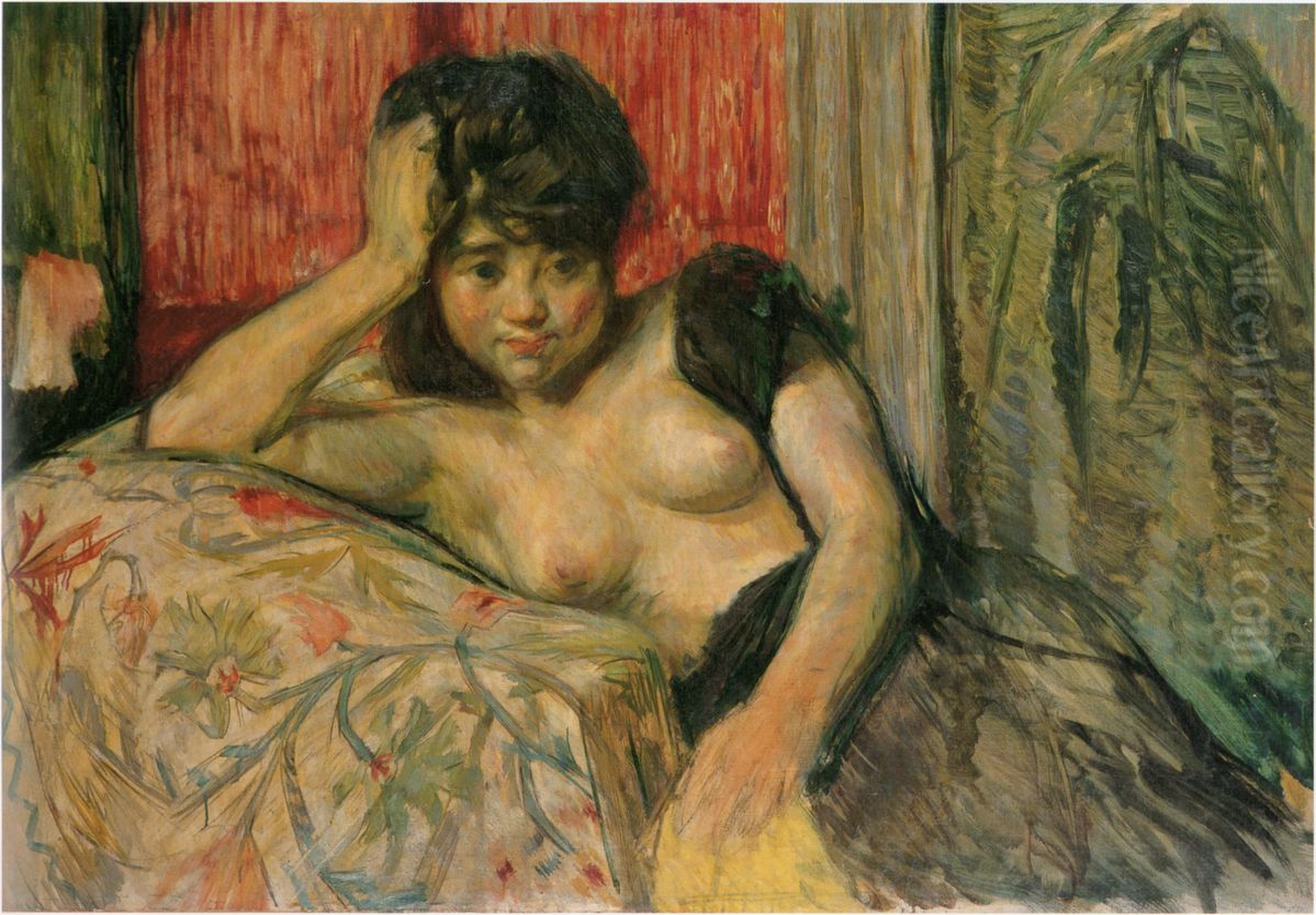 Portrait of a Woman Oil Painting by Nakamura Tsune