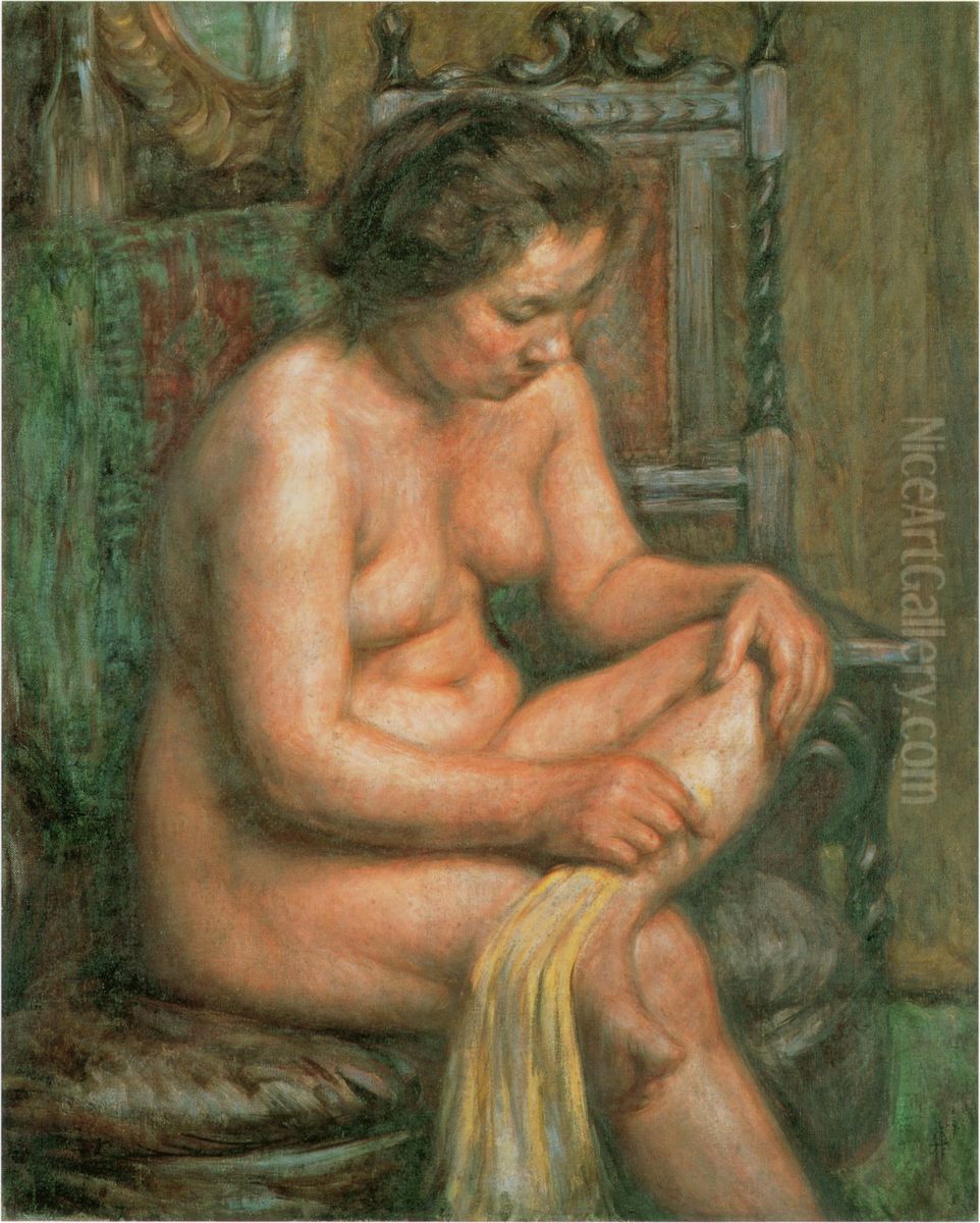 Nude Oil Painting by Nakamura Tsune