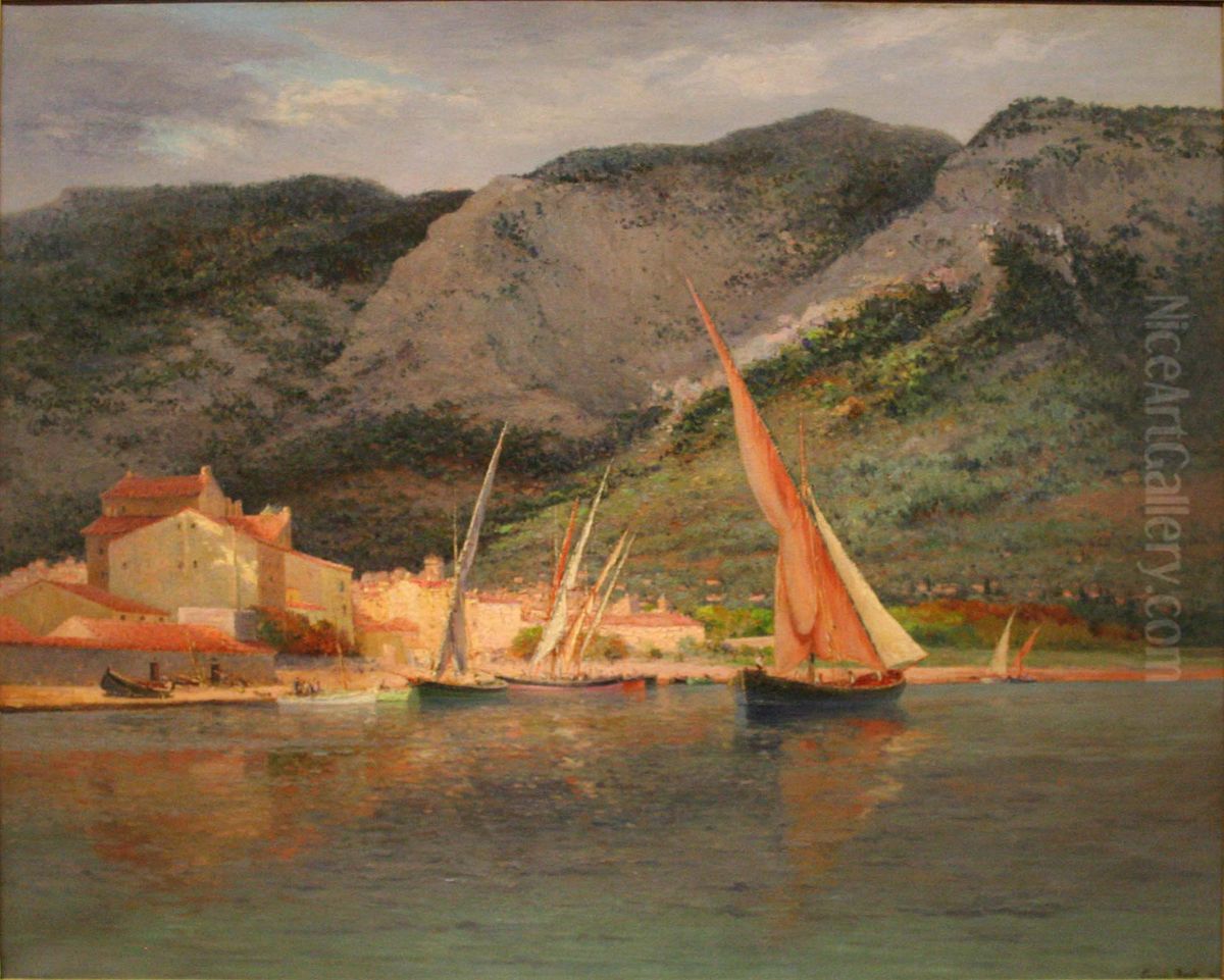 temps gris aux environs de Toulon Oil Painting by Francois Nardi