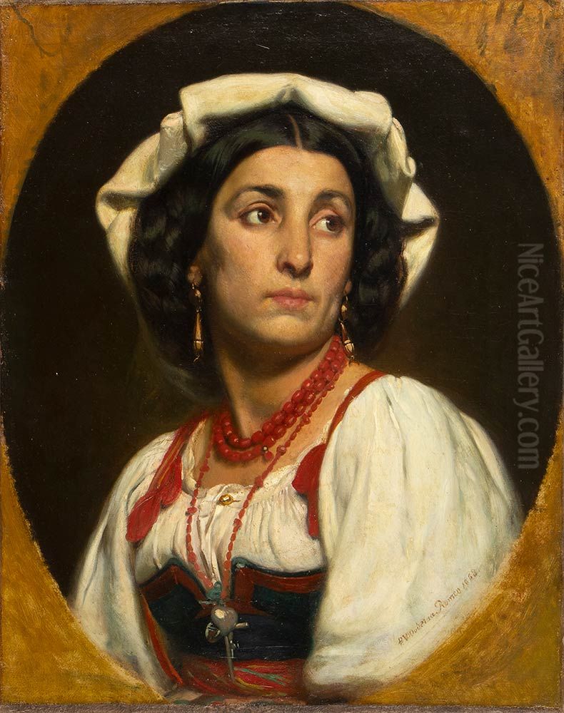 Woman from Ciociaria Oil Painting by Pieter Van der Ouderaa