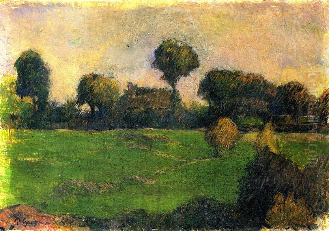 Farm in Brittany I Oil Painting by Paul Gauguin