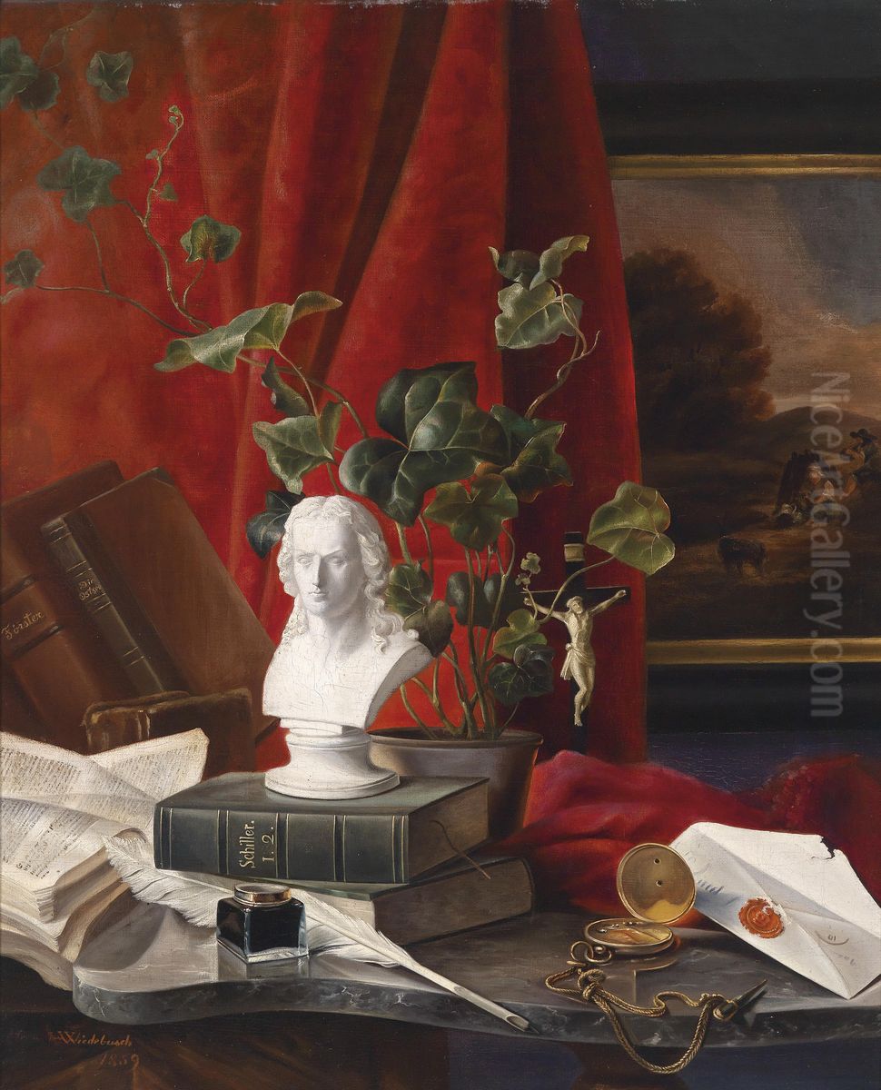 Hommage an Friedrich Schiller Oil Painting by unknown