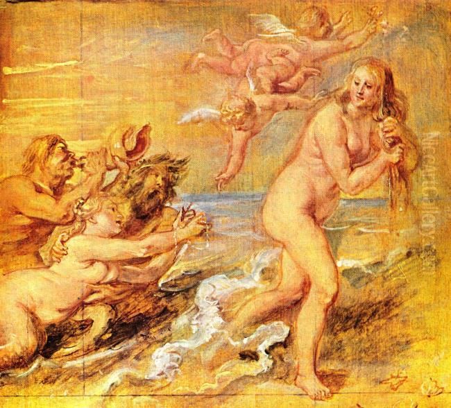 The Birth of Venus Oil Painting by (studio of) Rubens, Peter Paul