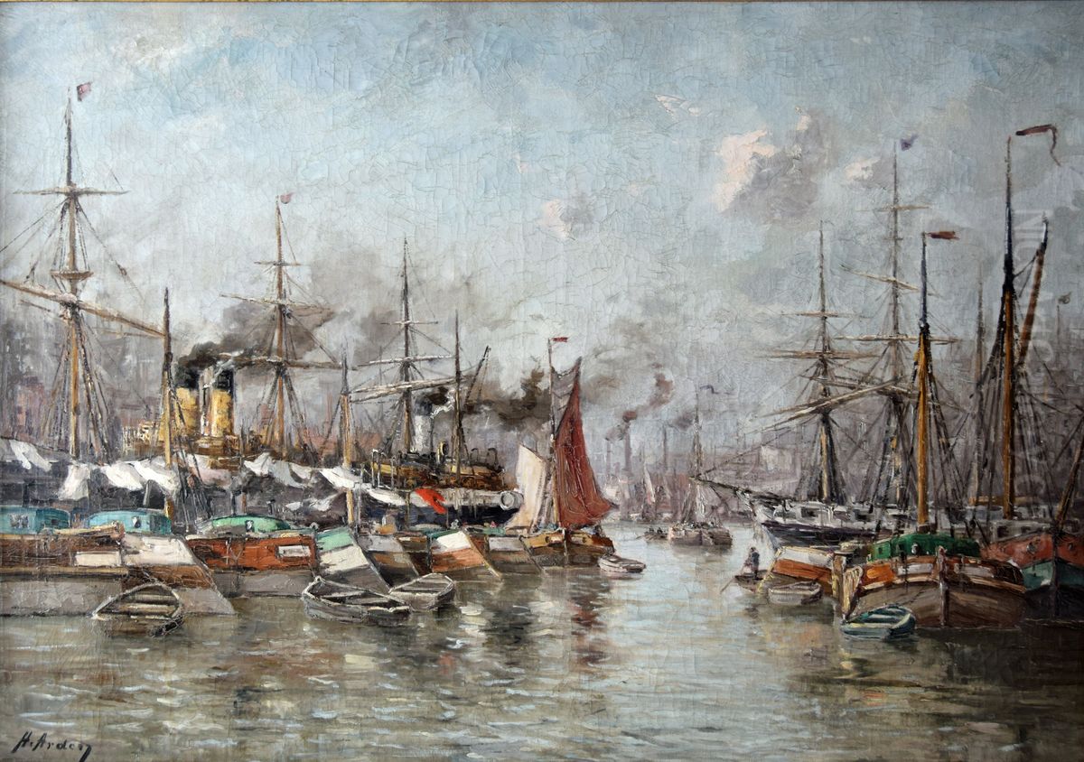 The Port Oil Painting by Henri Arden