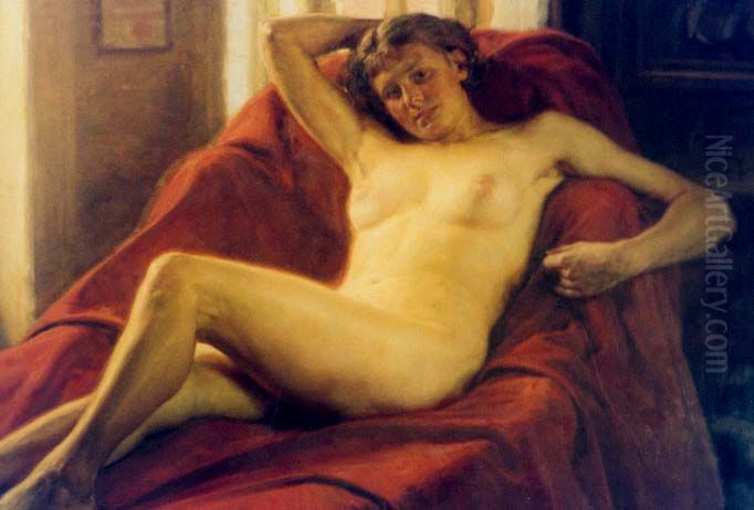 Zoska Oil Painting by Boleslaw Barbacki