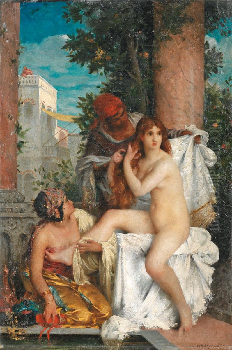 La toilette de la favorite Oil Painting by Gabriel Ferrier