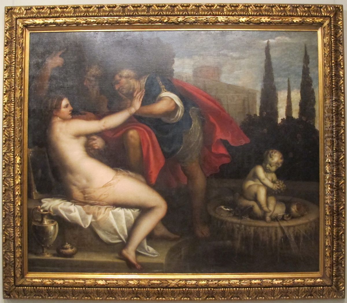 Susanna   and 
the Elders Oil Painting by Alessandro Varotari