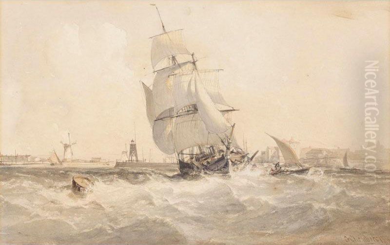 Leaving Port Oil Painting by George Cambers