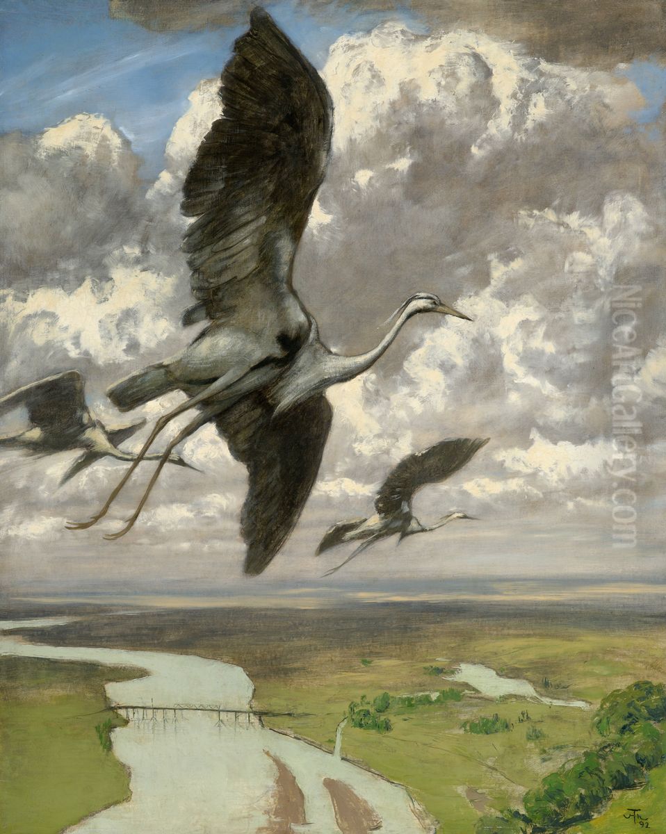 Wundervogel Oil Painting by Hans Thoma