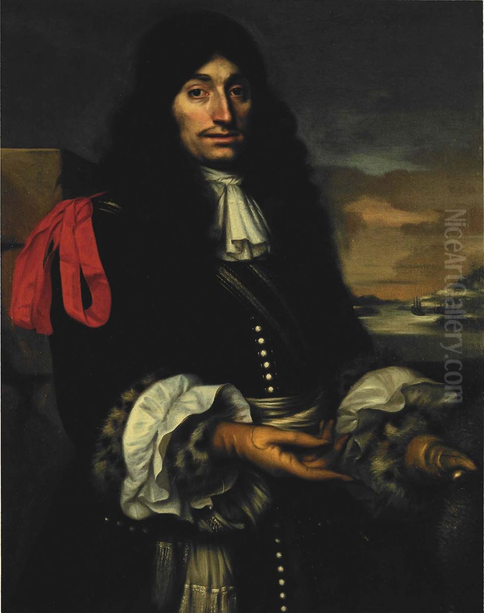 Portrait of Henri de Tonti Oil Painting by Nicolaes Maes