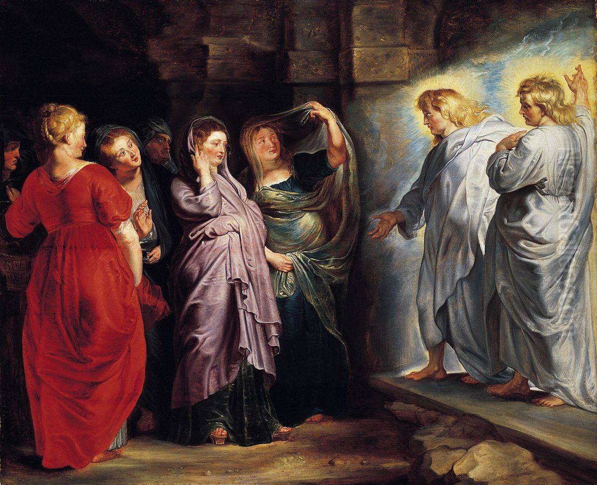The Holy Women at the Sepulchre Oil Painting by (studio of) Rubens, Peter Paul