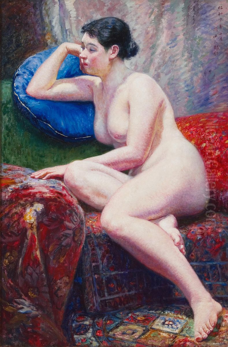 Nude Oil Painting by Okada Saburosuke