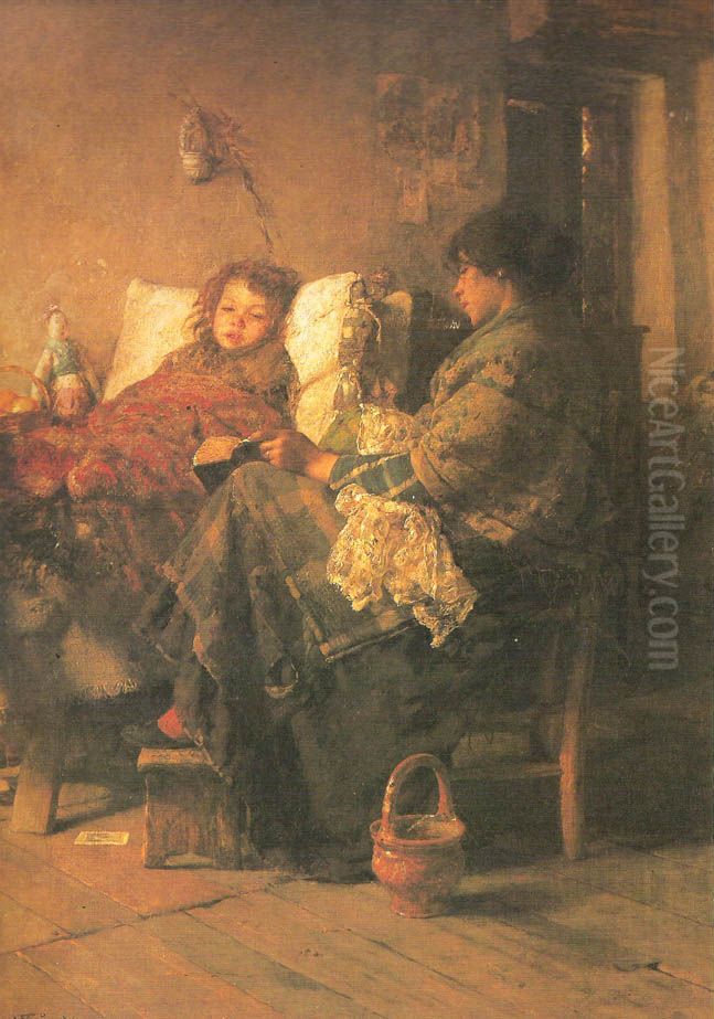 The recovery Oil Painting by Luigi Nono