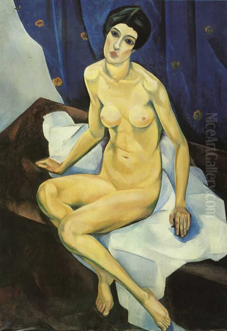 Nude Oil Painting by David Petrovich Shterenberg