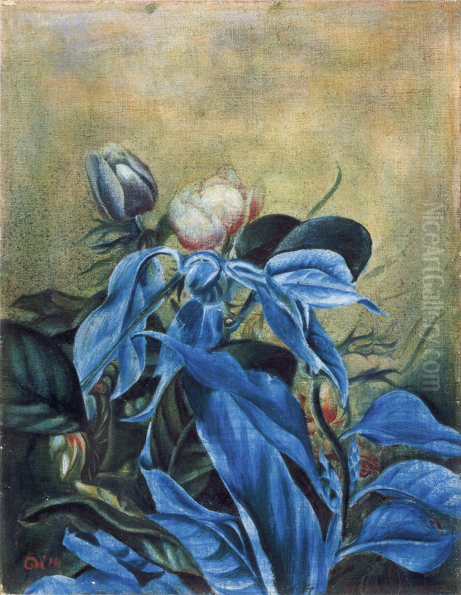 Flowers(Anemones) Oil Painting by Aimitsu