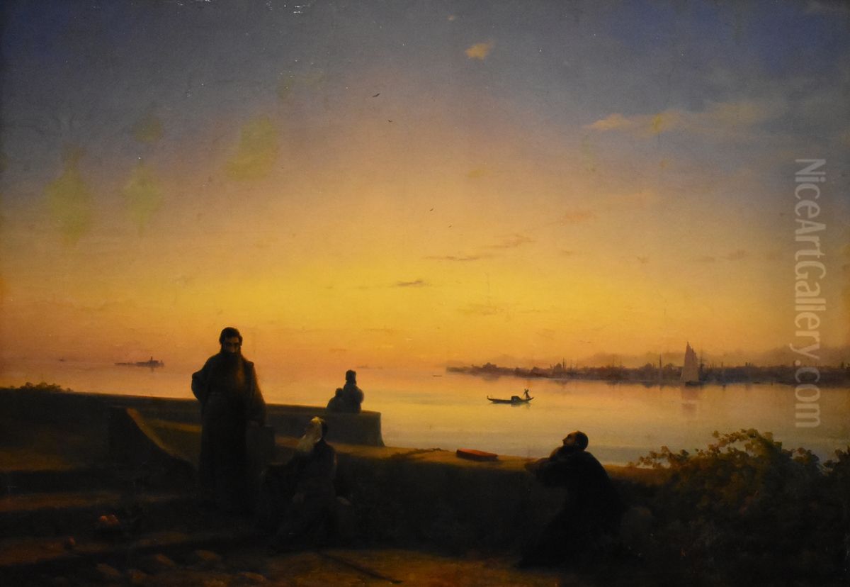 The Mekhitarist Fathers on San Lazzaro Island. Venice Oil Painting by Ivan Aivazovsky