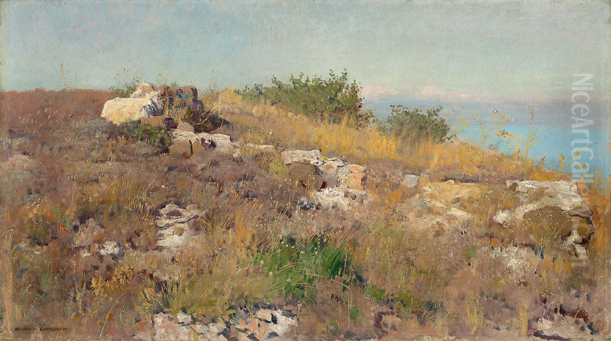 Foreground study on the Mediterranean Oil Painting by Eugen Bracht