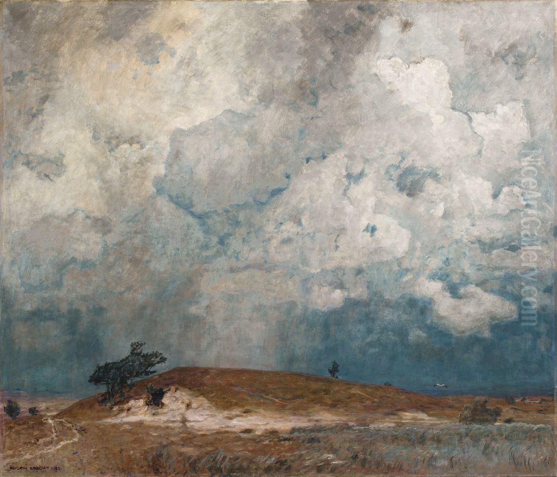 Stormy day Oil Painting by Eugen Bracht