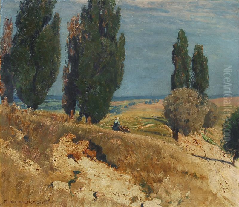 Late summer's day in the heath Oil Painting by Eugen Bracht