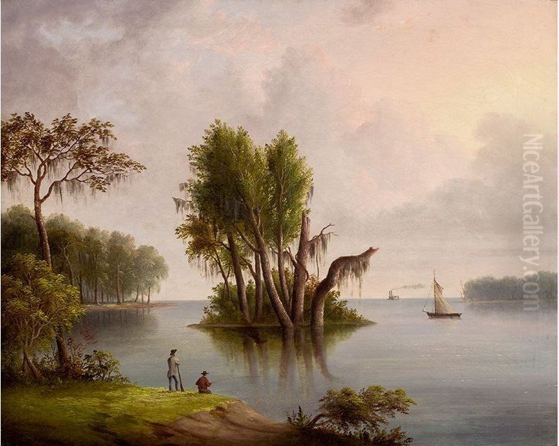 Mississippi Panorama Oil Painting by Robert Brammer