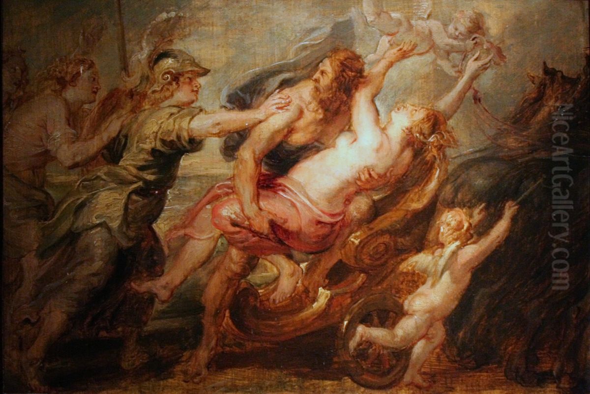 L'enlevement de Proserpine Oil Painting by (studio of) Rubens, Peter Paul