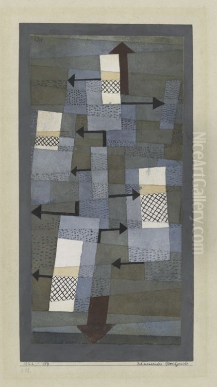 Schwankendes Gleichgewicht Oil Painting by Paul Klee