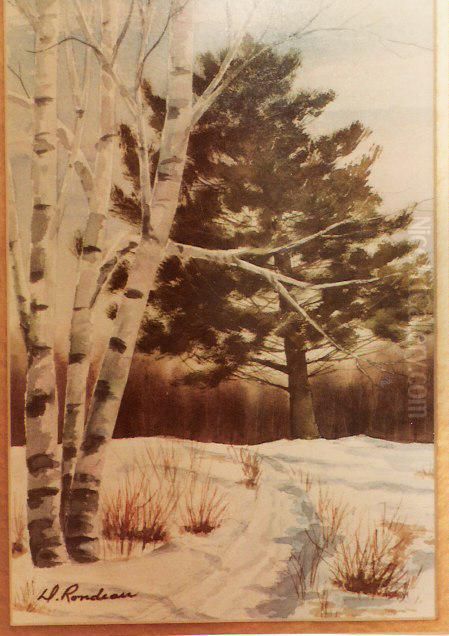 Le Chemin des Lots Oil Painting by Denise Rondeau