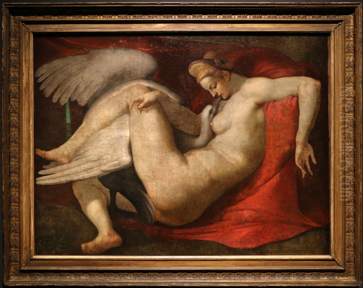Leda an the Swan Oil Painting by Michelangelo Buonarroti