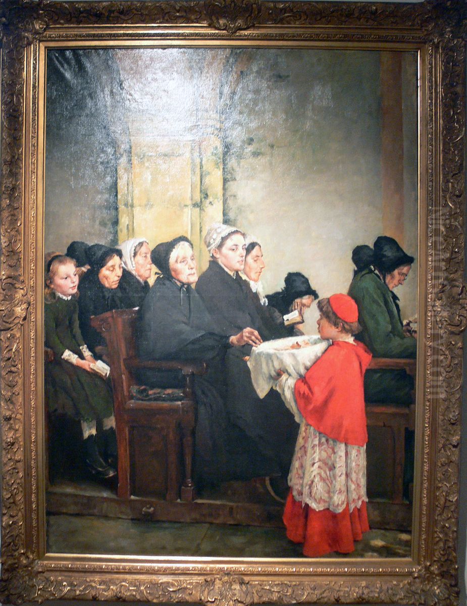 Le Pain beni a Corre Oil Painting by Pascal Dagnan-Bouveret