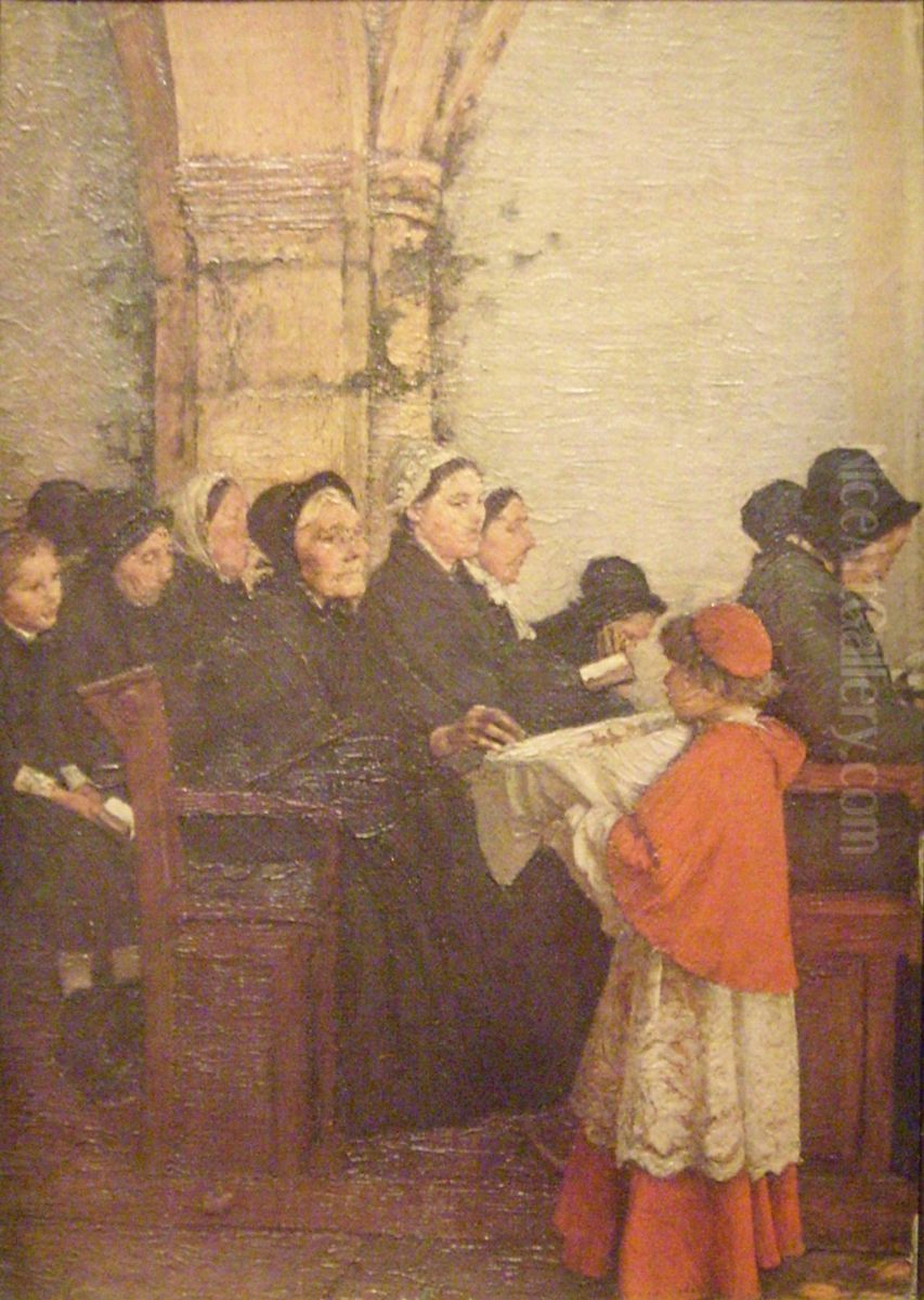 The Blessed Bread Oil Painting by Pascal Dagnan-Bouveret