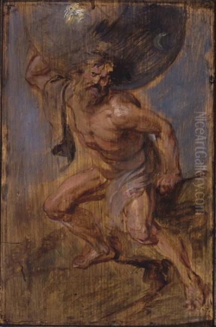 Atlas Oil Painting by (studio of) Rubens, Peter Paul