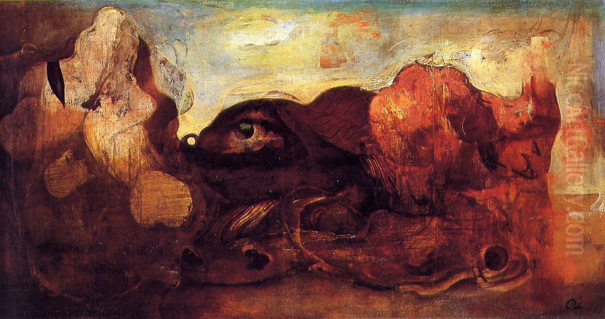 Landscape with eye Oil Painting by Aimitsu