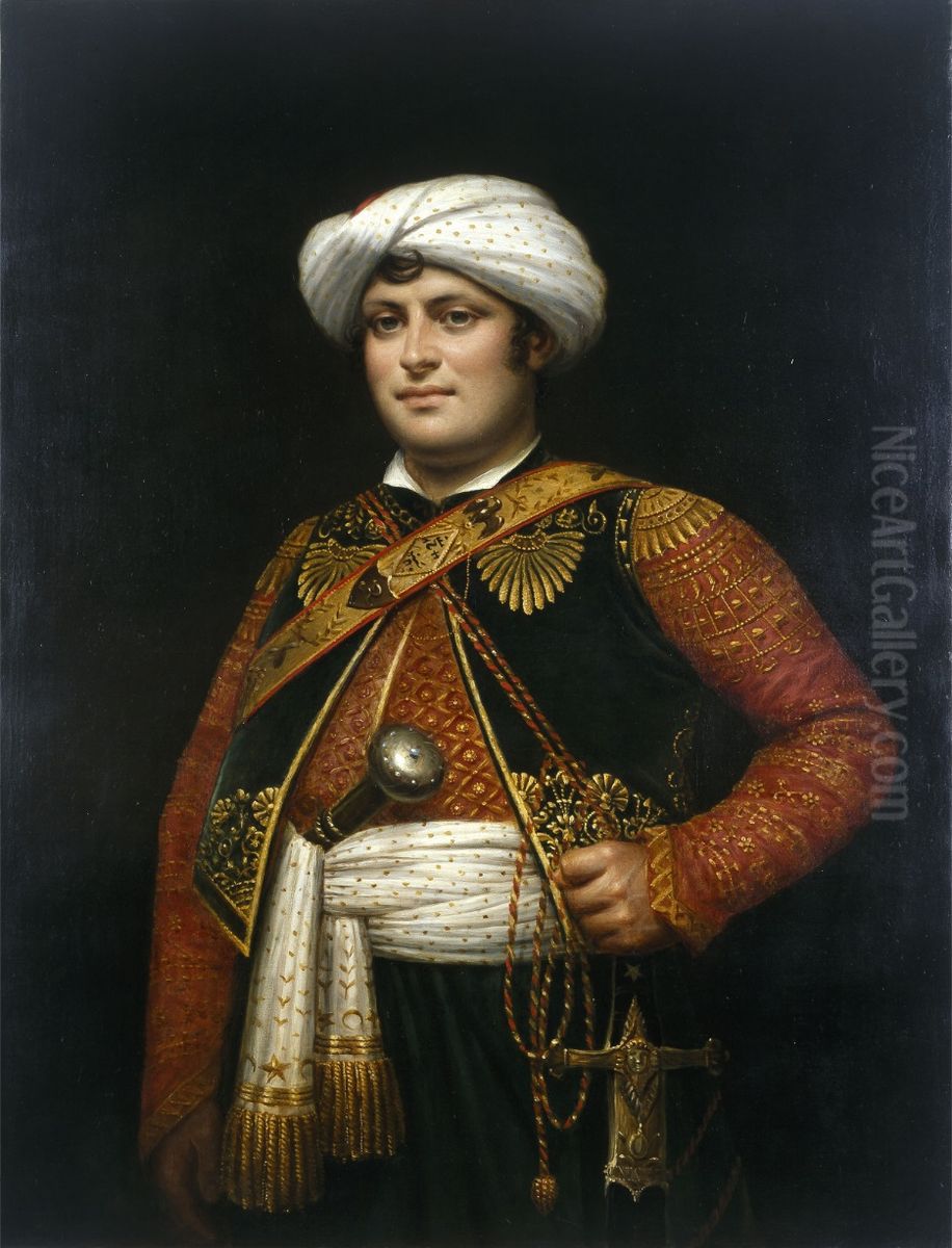 Roustam Raza Oil Painting by Jacques-Nicolas Paillot de Montabert