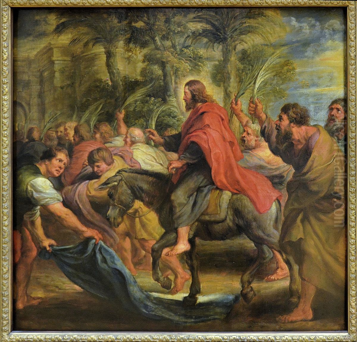 L'Entree du Christ a Jerusalem Oil Painting by (studio of) Rubens, Peter Paul