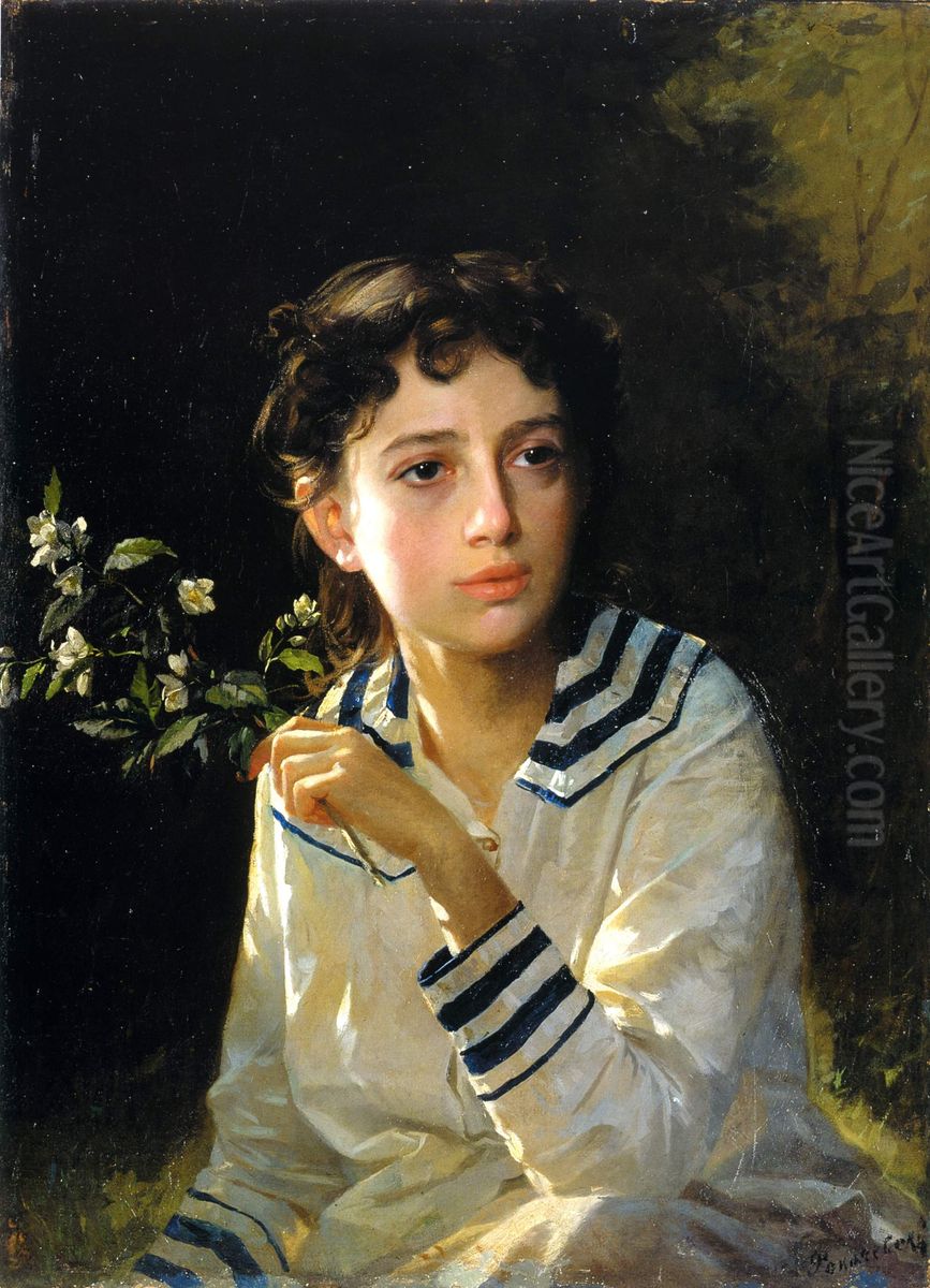 Portrait of Rokachevsky's daughter Oil Painting by Rokachevsky, Afanasy