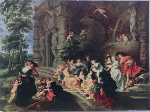 The Garden of Love Oil Painting by (studio of) Rubens, Peter Paul