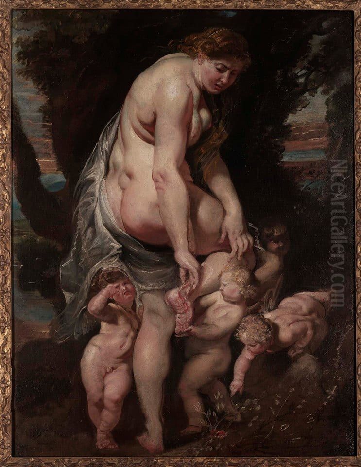 Venus Wounded by a Thorn Oil Painting by (studio of) Rubens, Peter Paul