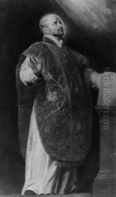 Saint Ignatius of Loyola Oil Painting by (studio of) Rubens, Peter Paul