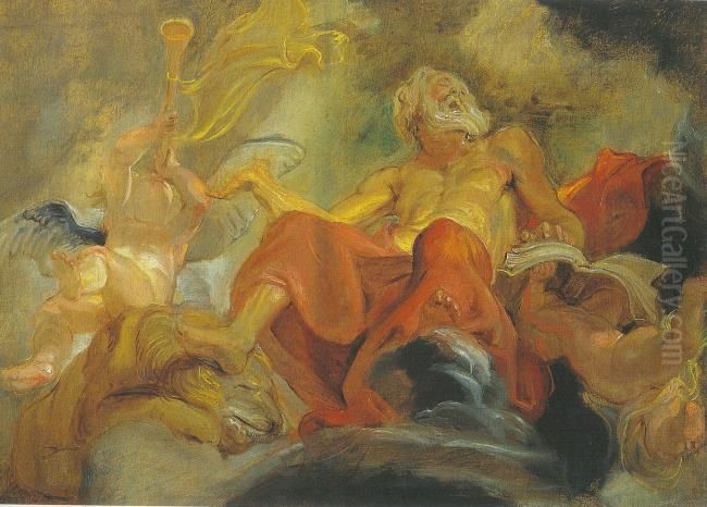 Saint Jerome Oil Painting by (studio of) Rubens, Peter Paul