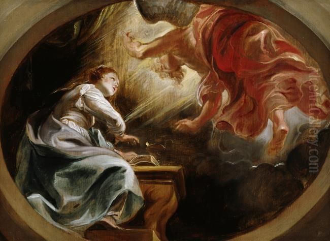The Annunciation Oil Painting by (studio of) Rubens, Peter Paul