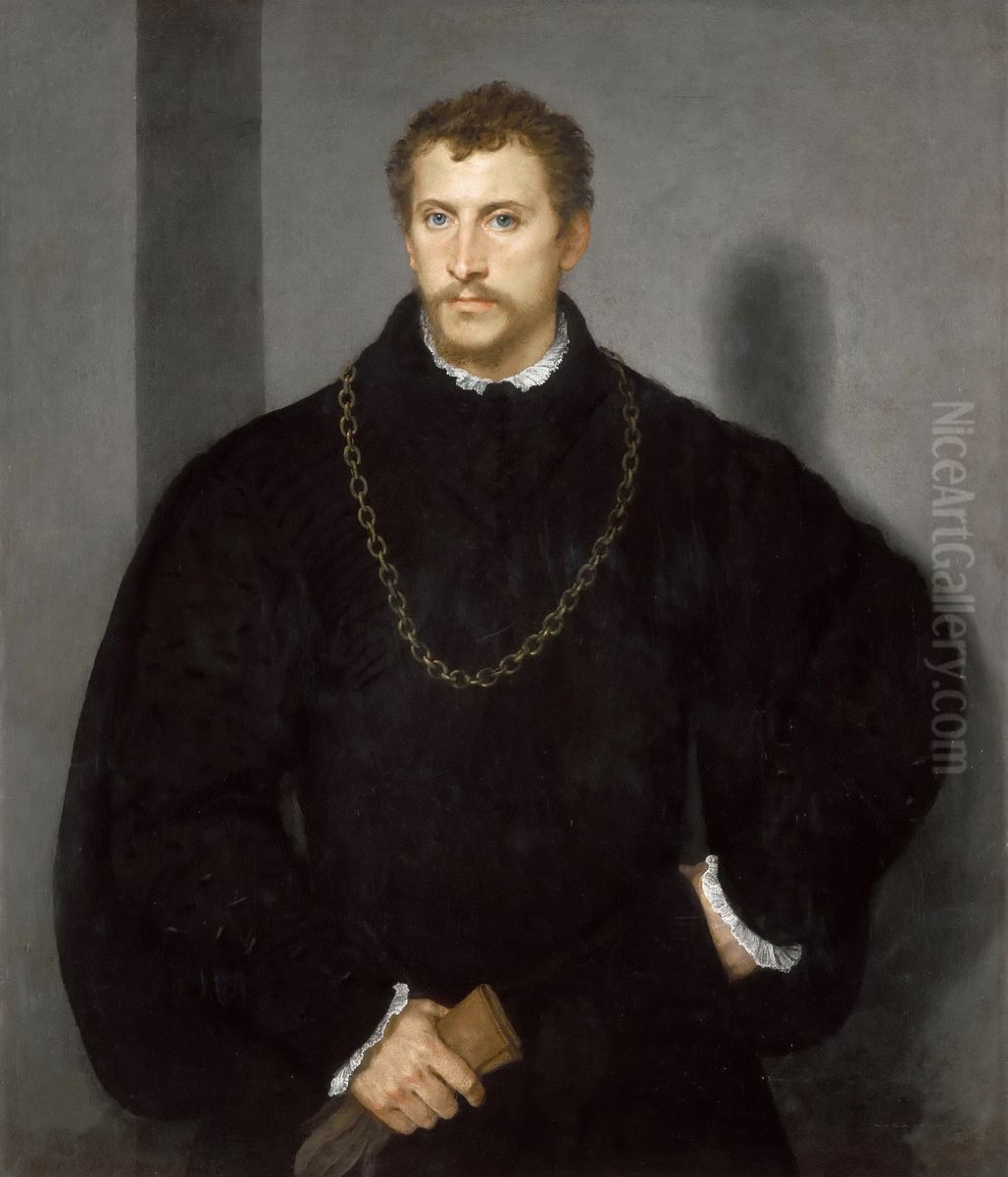 Portrait of a Young Englishman Oil Painting by Titian